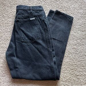 Vtg Bill Blass black denim high waisted jeans